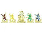 Bejeweled White Dzambhala and Four Dakinis