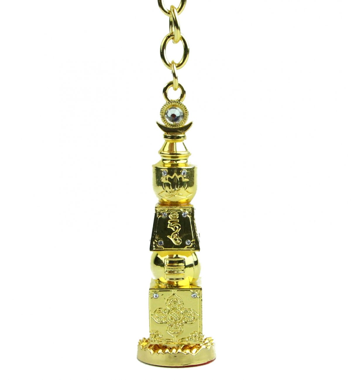 Big Size Bejeweled 5 Element Pagoda Keychain