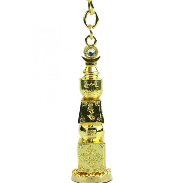 Big Size Bejeweled 5 Element Pagoda Keychain