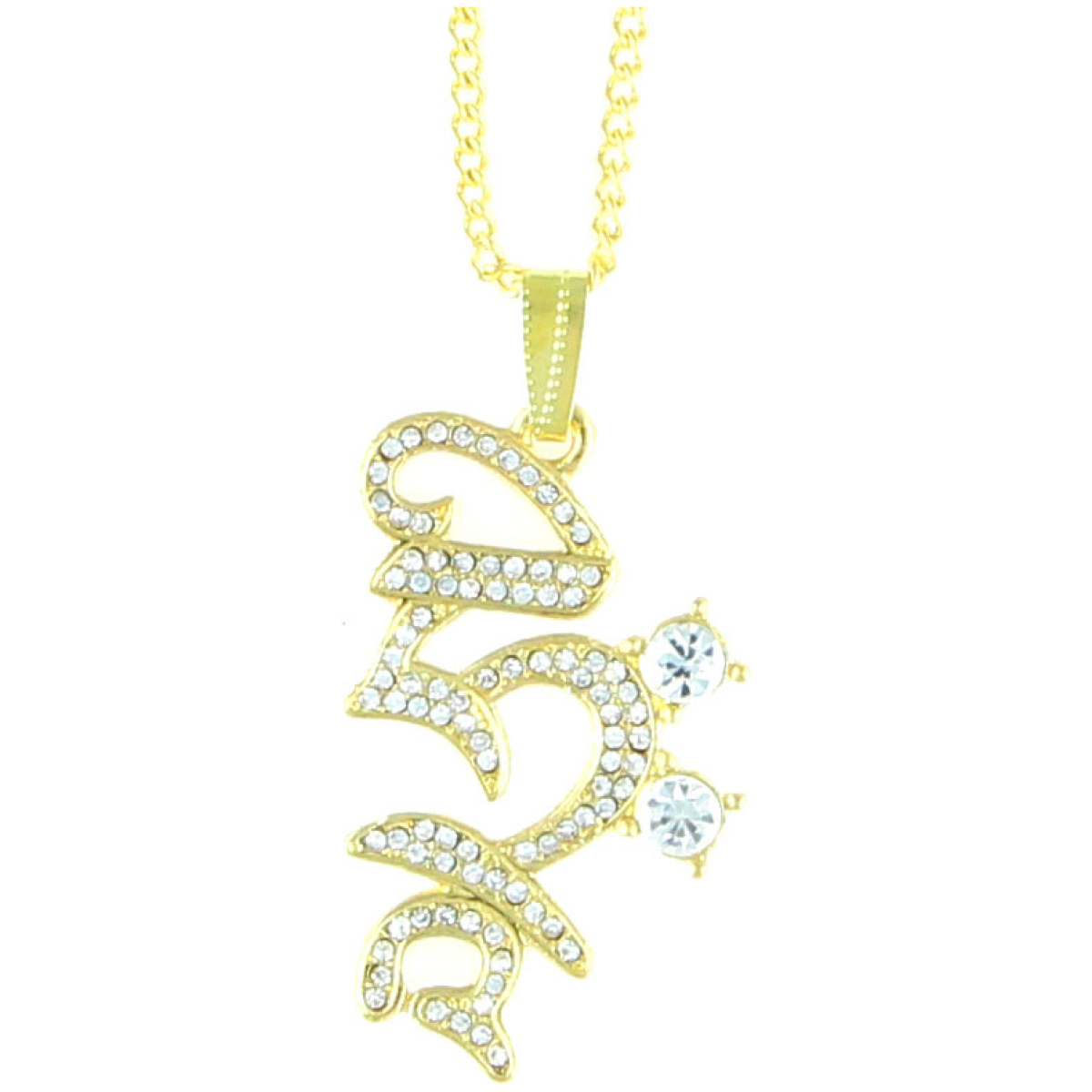 Bejeweled HRIH Seed Syllable Pendant