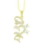 Bejeweled HRIH Seed Syllable Pendant