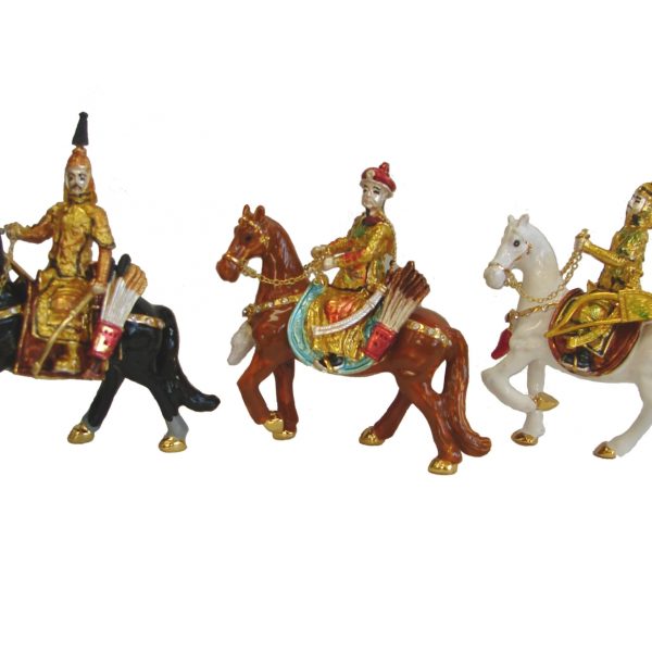 3 Great Emperors on Horseback