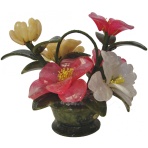 Basket of Jade Peony Flowers