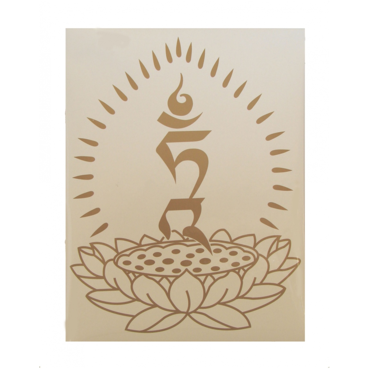 Hum on Lotus Window Sticker