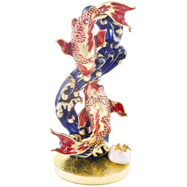 Bejeweled pair of carp