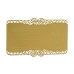 Heart Sutra Mantra on Gold Card