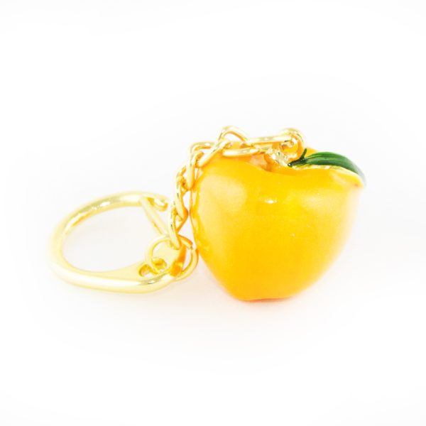 Gold Apple Peace Amulet Keychain