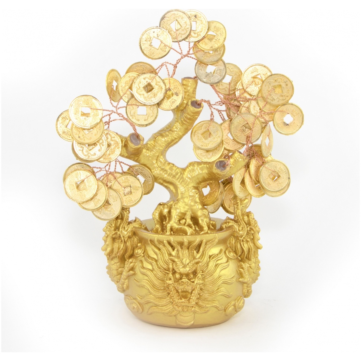Money Tree with Dragon Pot