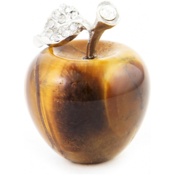 Tiger Eye Apple with Leaf