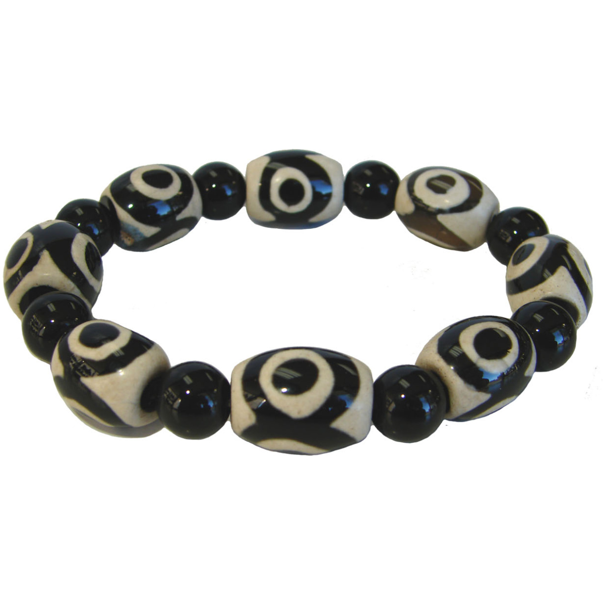 3-Eyed Dzi Bracelet