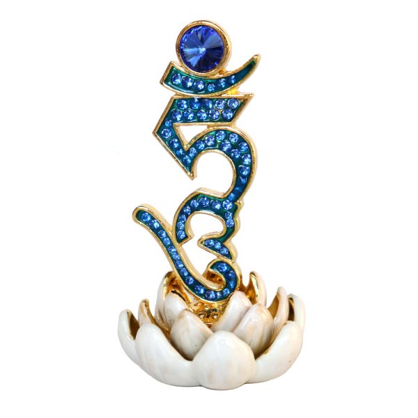 Sacred Hum Syllable on Lotus