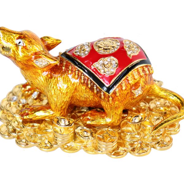 Gold Mongoose Spouting Jewels