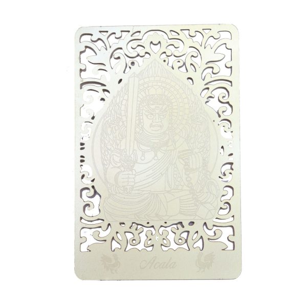Bodhisattva for Rooster (Acala) Printed on a Card in Gold