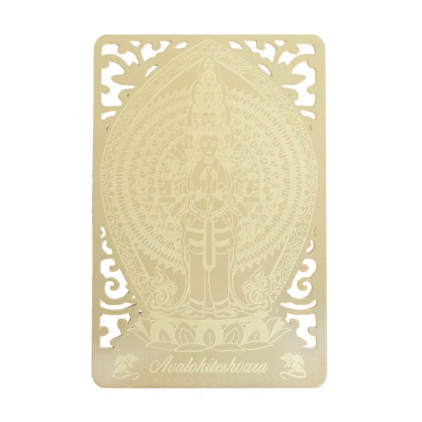 Bodhisattva for Rat (Avalokiteshvara) Printed on a Card in Gold