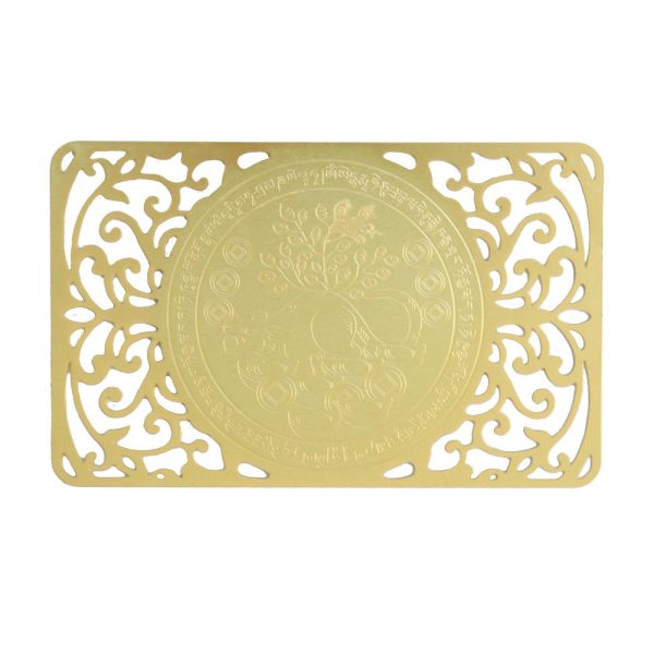 Wealth-bringing Mongoose Gold Talisman Card