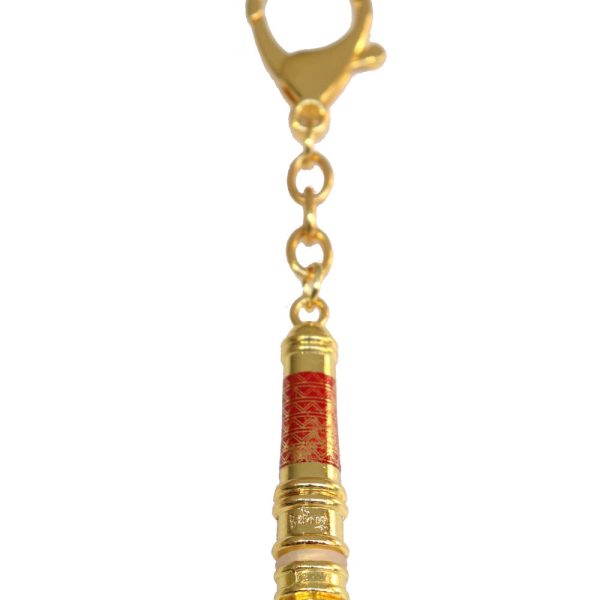 Red Hayagriva Mantra Wand Keychain Amulet