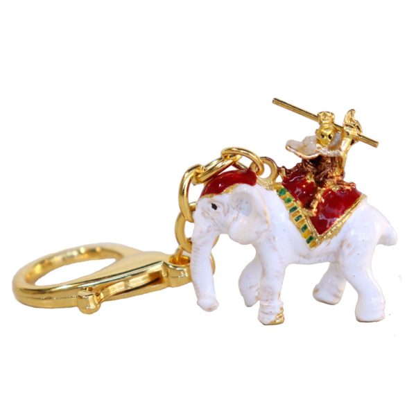 Monkey God On Elephant Keychain