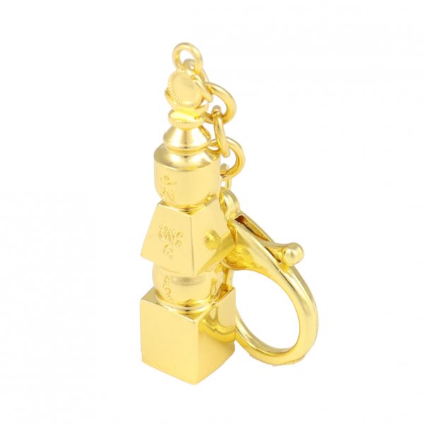 5 Element Pagoda Keychain Amulet with Tree of Life