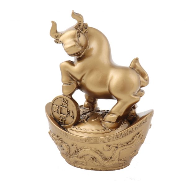 Golden Ox Statue on Ingot