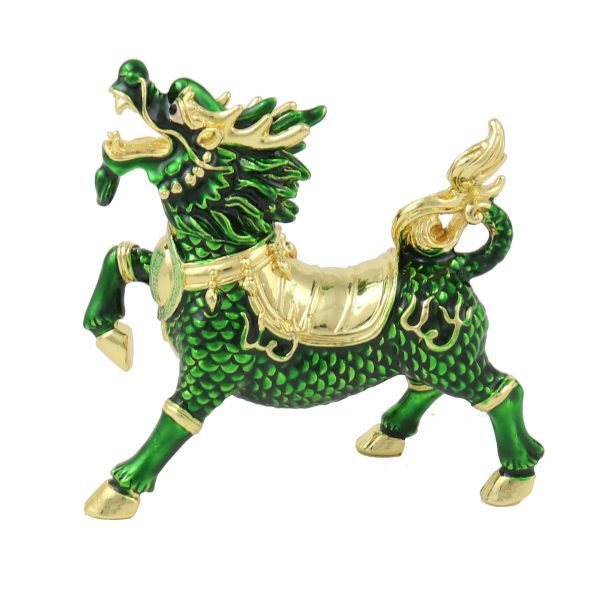 Green Chi Lin Dragon Horse