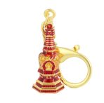 Manjushri Wisdom Stupa Amulet Keychain