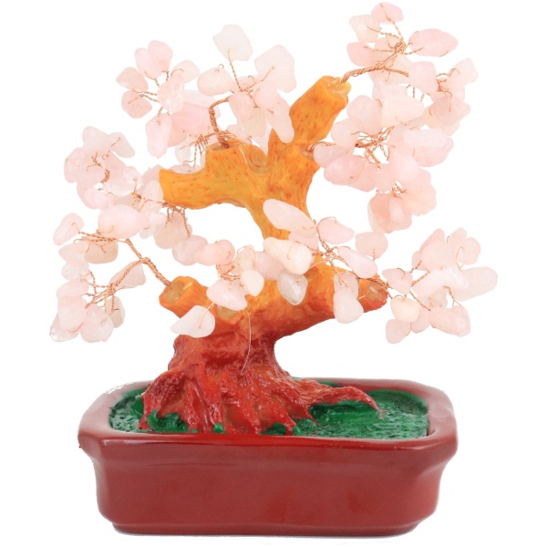 Rose Quartz Gemstone Tree