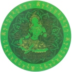 Green Tara Window Sticker