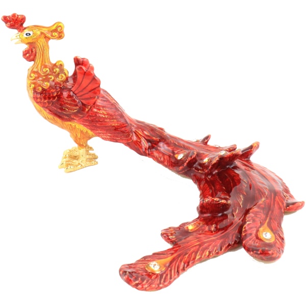 Bejeweled Rising Phoenix Statue