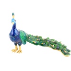 Bejeweled Protection Peacock Statue