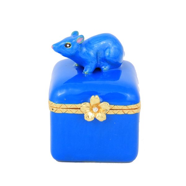 Blue Rat Peach Blossom Treasure Box