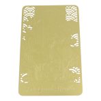 Good Health Talisman Card - Cranes and Peaches