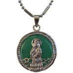 Green Jade Kuan Yin Pendants-without chain