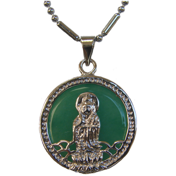 Green Jade Kuan Yin Pendants-without chain