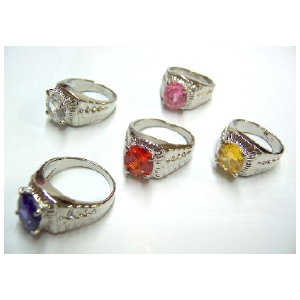 Crystal Quartz Rings-Blue