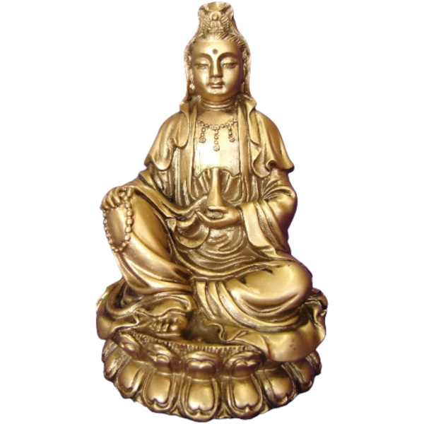 Bronze Sitting Kwan Yin